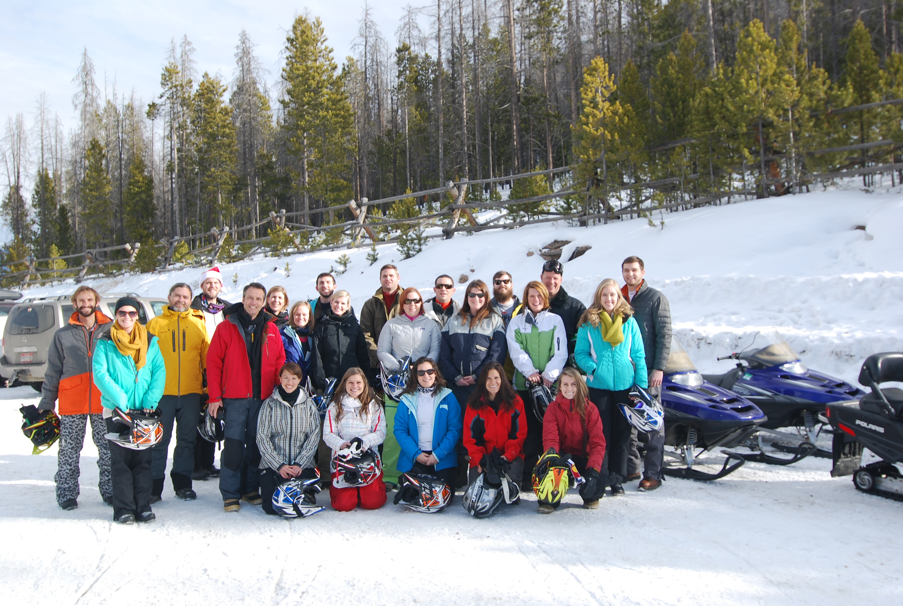 Snowmobiling for Christmas